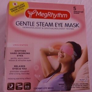 MegRhythm Self Heated Gentle Steam Eye Mask Unsent Relaxation Eye Strain New